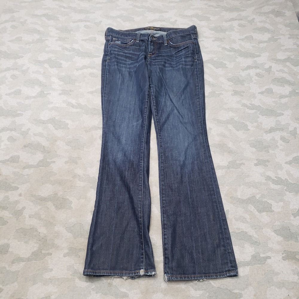 Lucky Brand Jeans Womens 8/29 Blue Zoe Boot Pockets Denim Dark Wash